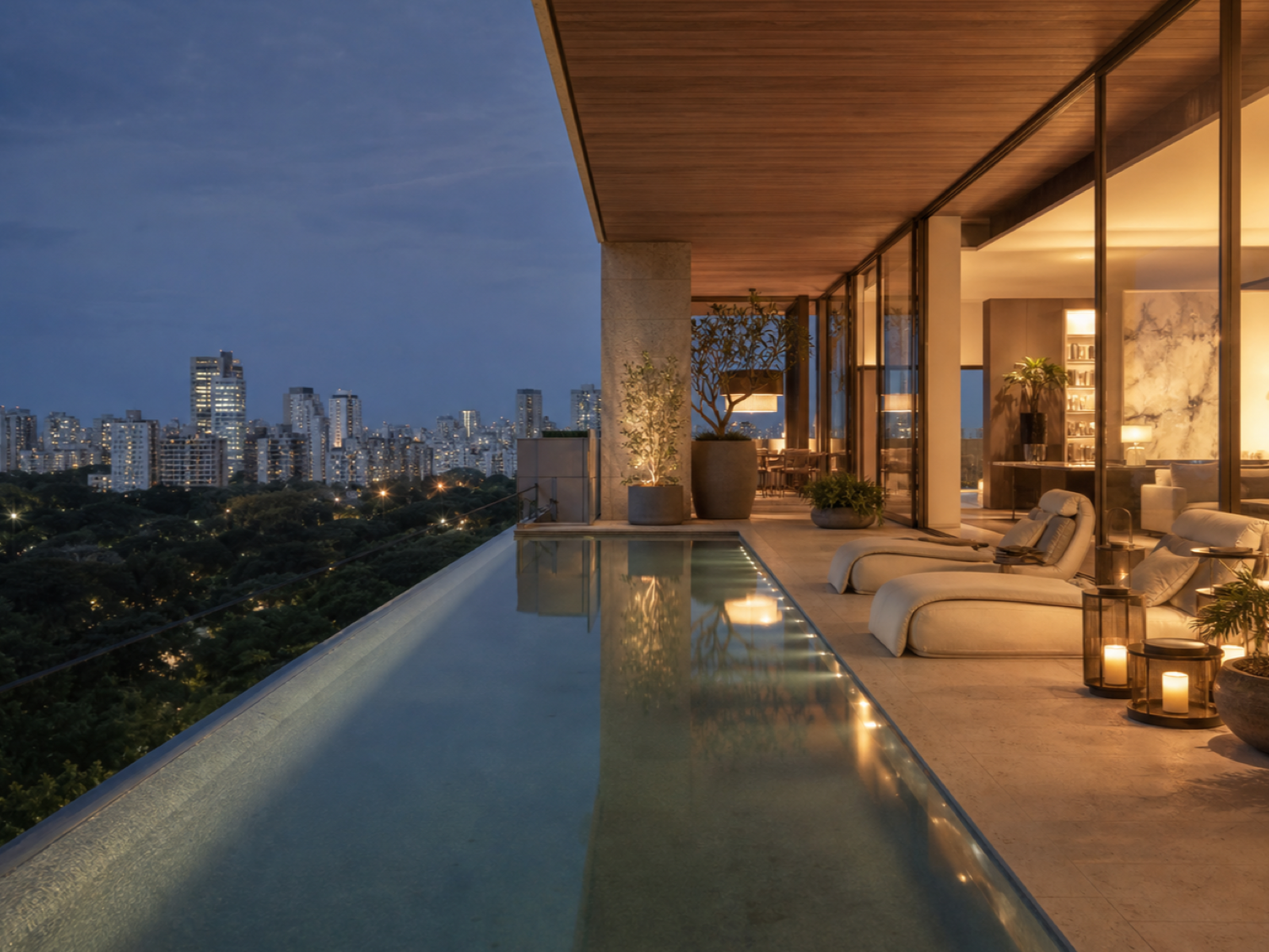 Illustrative view of the fictional property Jardim América Penthouse