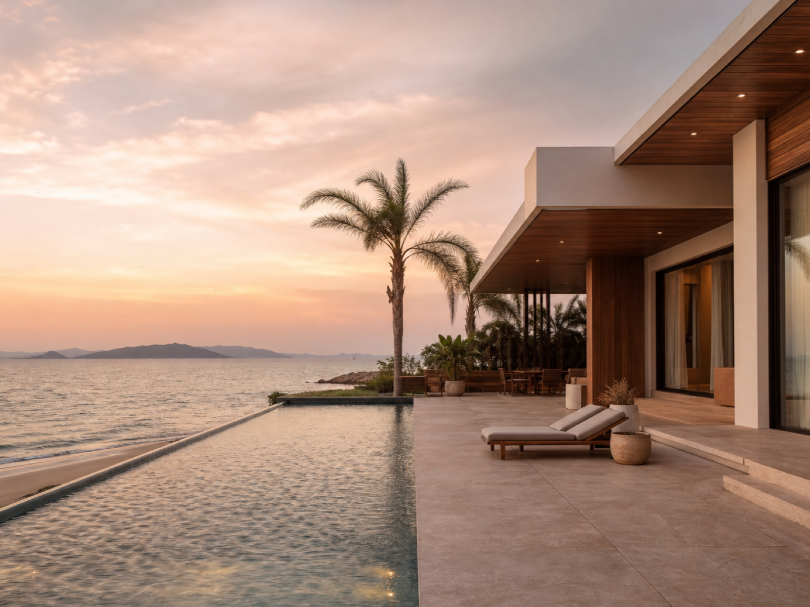 Illustrative beachfront residence in Santa Catarina